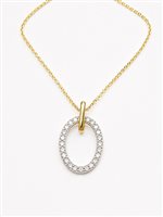 Collana Vidali Gioielli Donna in Oro giallo Zircone COOR-28-34 - COOR-28-34